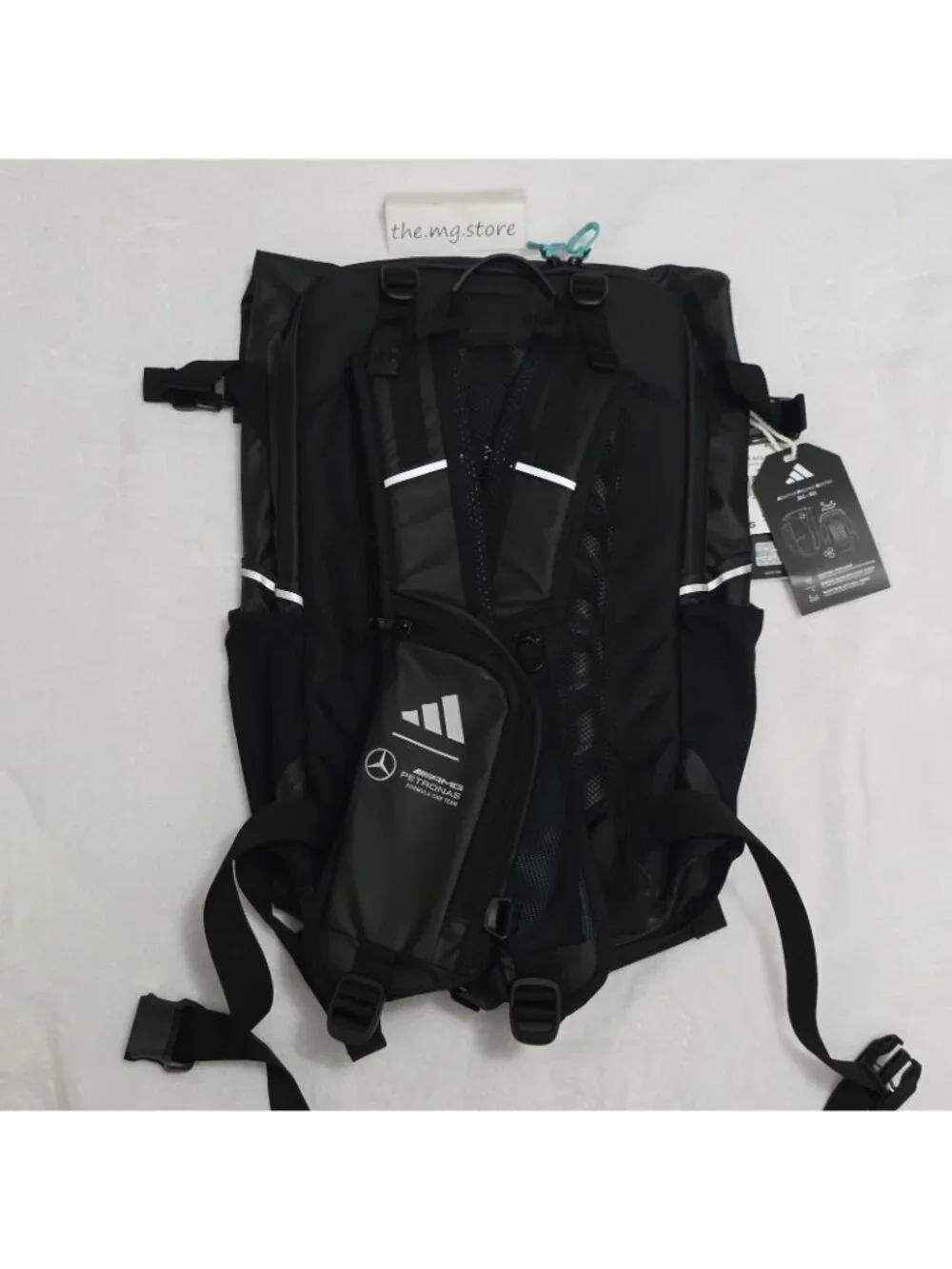 Adidas Backpack Mercedes-AMG Petronas F1 Team Black Reflective Laptop Books Bag